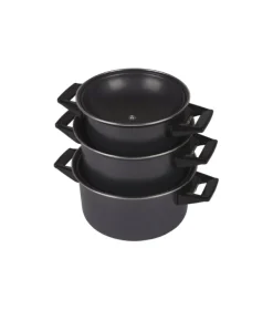 Bo-Camp Pannenset Rondo Carbonstaal 3 DL
