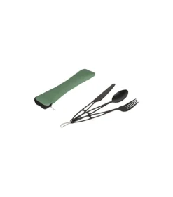 Bo-Trail Outdoorbestek in etui 3-dlg rvs