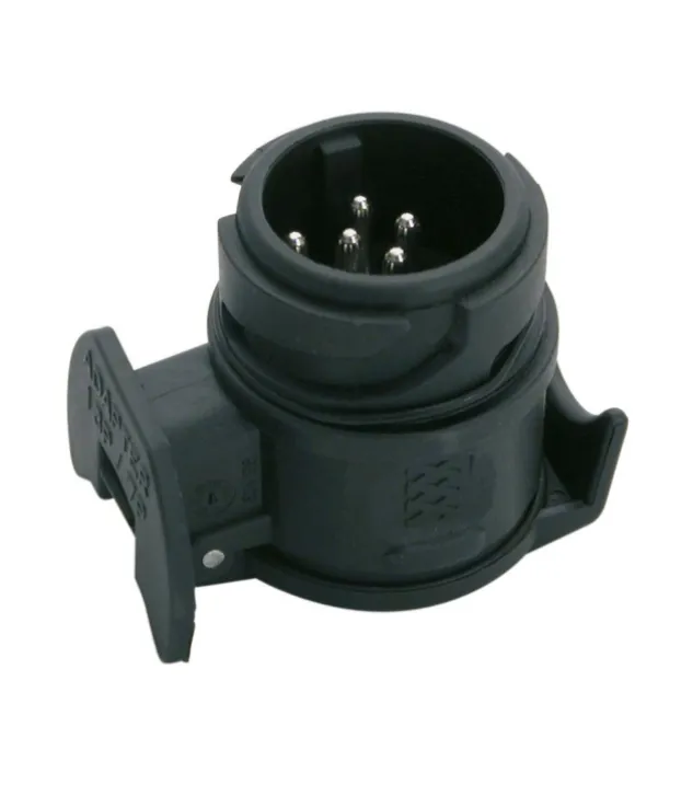 Carpoint Adapter 13-7 polig kort zwart