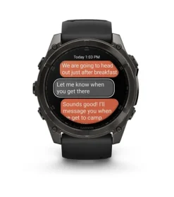 Garmin fenixÂ 8 51 mm, AMOLED Sapphire Carbon grey DLC-ti