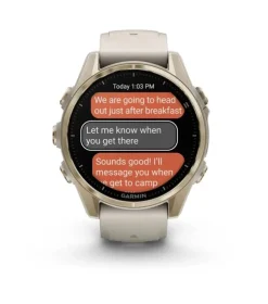 Garmin fenixÂ 8  43 mm, AMOLED Sapphire Soft Gold titaniu
