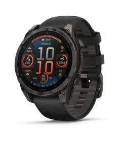 Garmin fenix 8 47 mm, AMOLED Sapphire Carbon grey DLC-ti