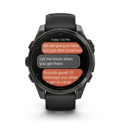 Garmin fenixÂ 8 47 mm, AMOLED Sapphire Carbon grey DLC-ti
