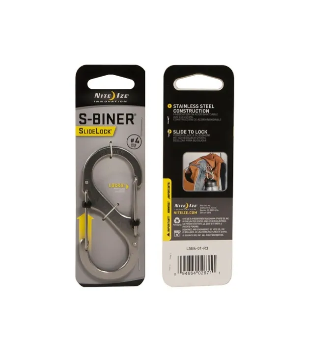 Nite Ize S-Biner #4 Slidelock Stainless