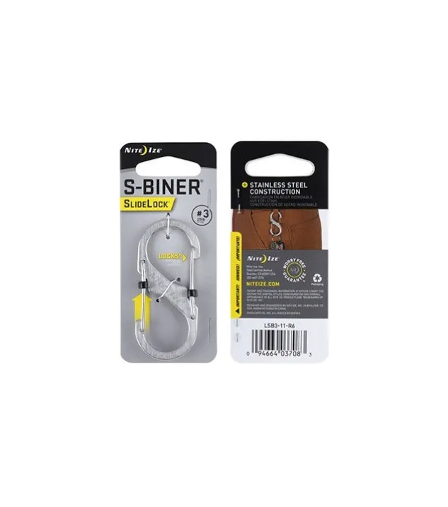 Nite Ize S-Biner #3 Slidelock Stainless